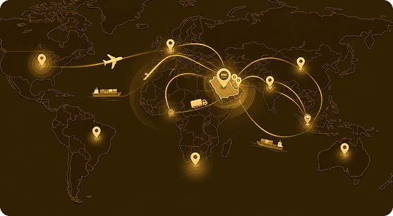 Mazaya Logistics Global and Regional Coverage Map